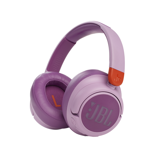 JBL JR 460NC - Pink - Wireless over-ear Noise Cancelling kids headphones - Hero